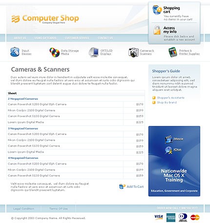  PHOTOSHOP CONTENT PAGE SCREENSHOT. Website Template #2623