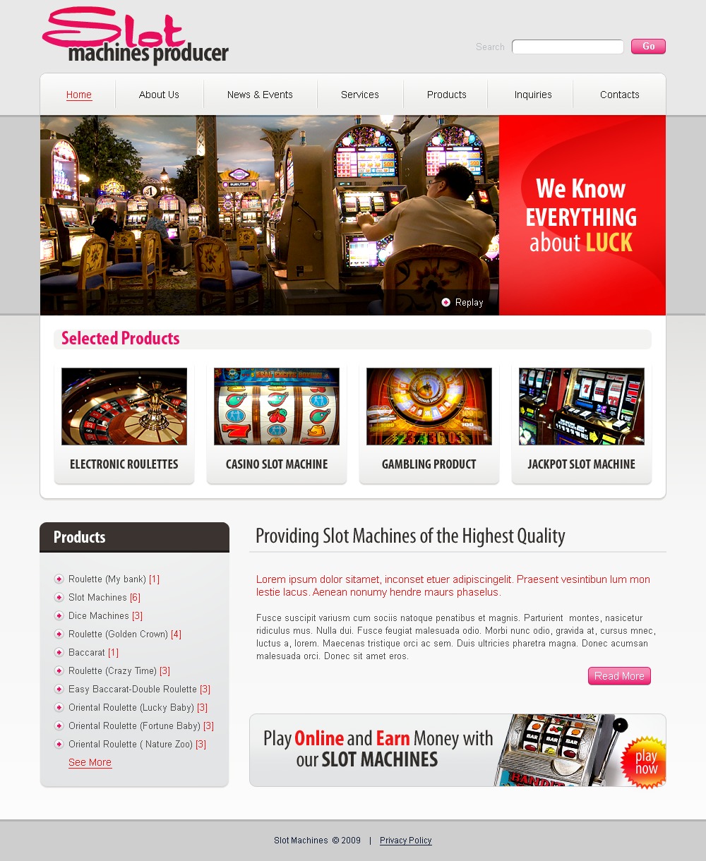 Powerpoint slot machine effect