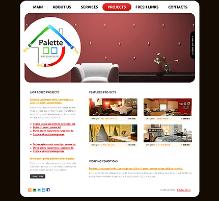 Painting Company Website Template #27061