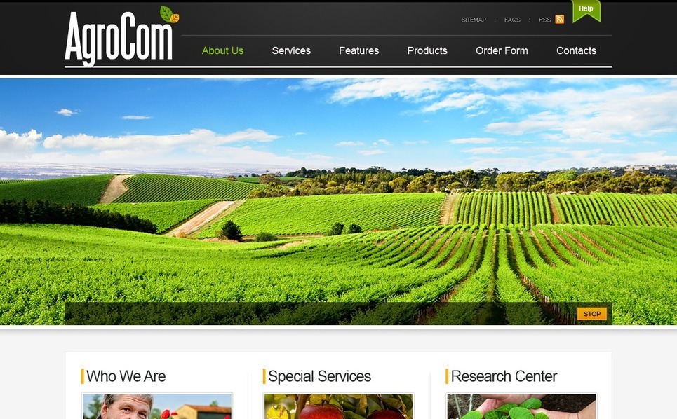 Agriculture site Template 27301
