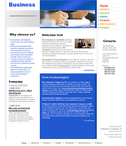 Website Template #27365