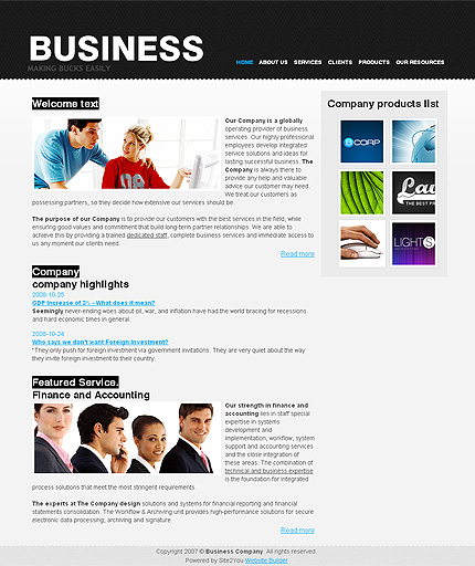 Website Template #27372