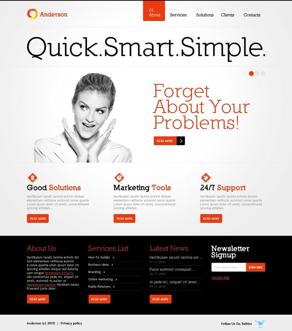Quick Smart Simple Website Template Web Design Templates Website Templates Download Quick Simple Professional Website Templates