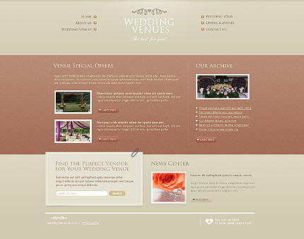 Website Templates Template 28416 wedding venues place venue event party 