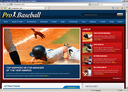 Website Template #28424