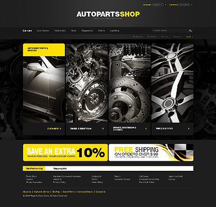 Racing Magneto  Auto on Magento Themes   Template  28513   Autoparts Spare Parts Auto Parts