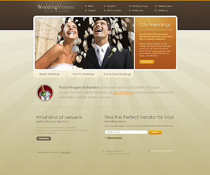 Wedding Website Template 10044