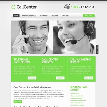 call center free website templates for free download about 1 free bpo templates