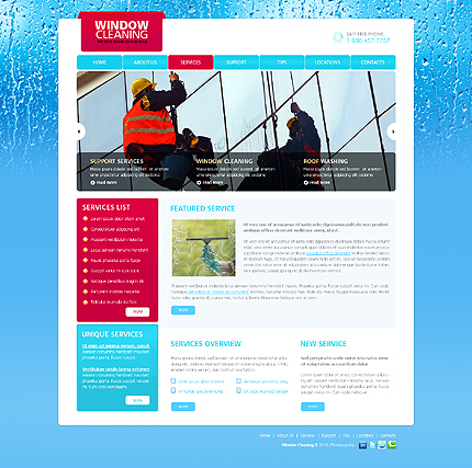 Window Cleaning Website Template #29507