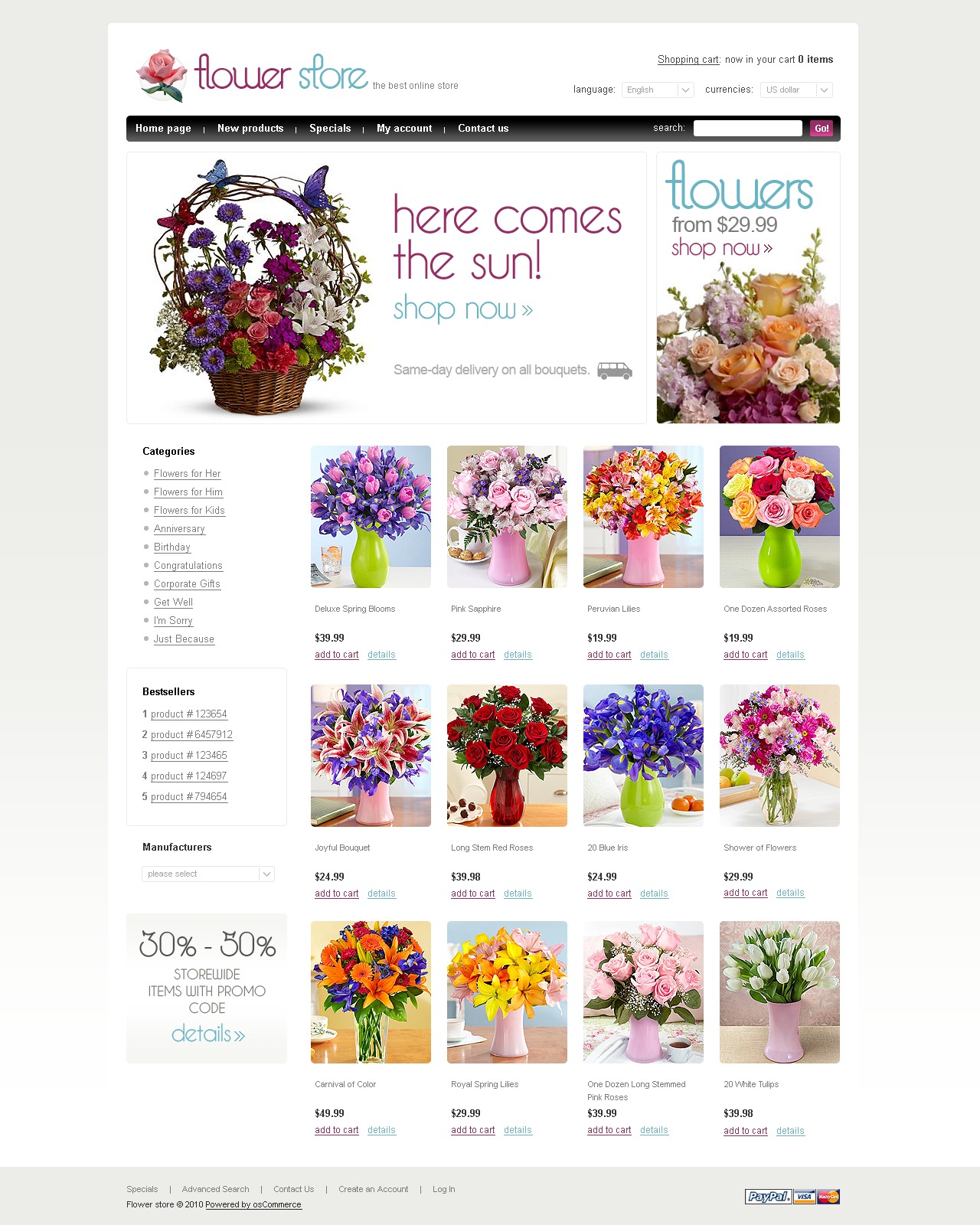 Flower Shop Template Download