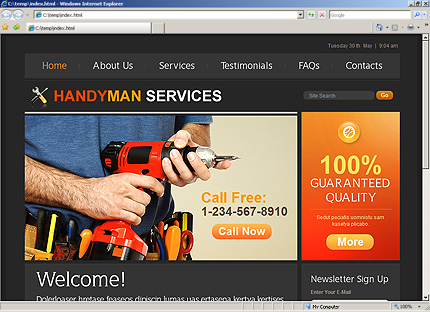 Website Template #30030