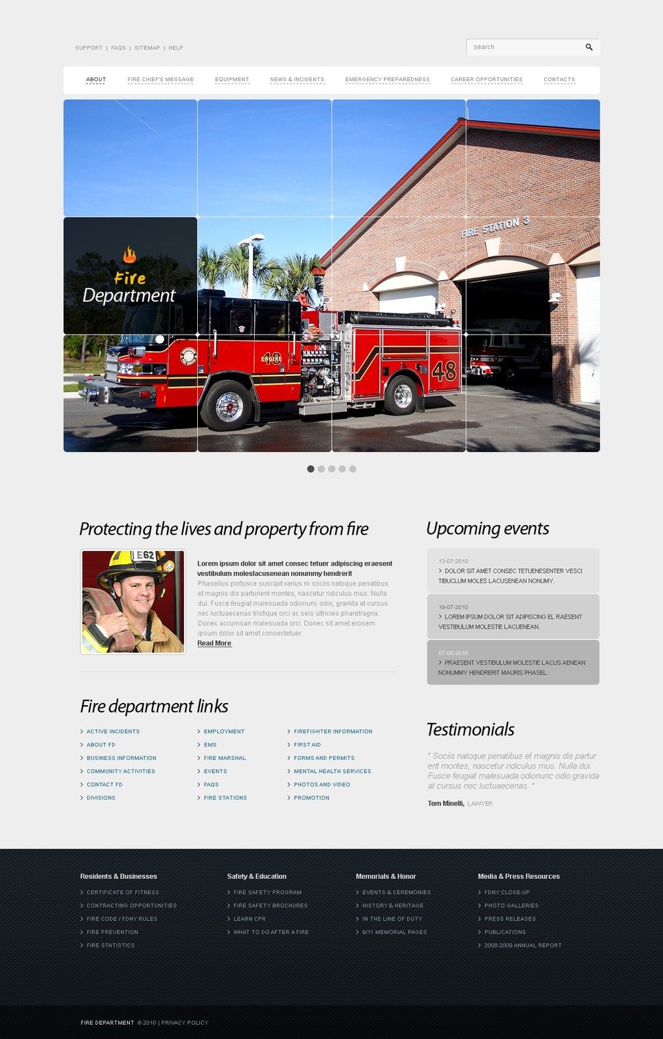 Fire Department Discord Template