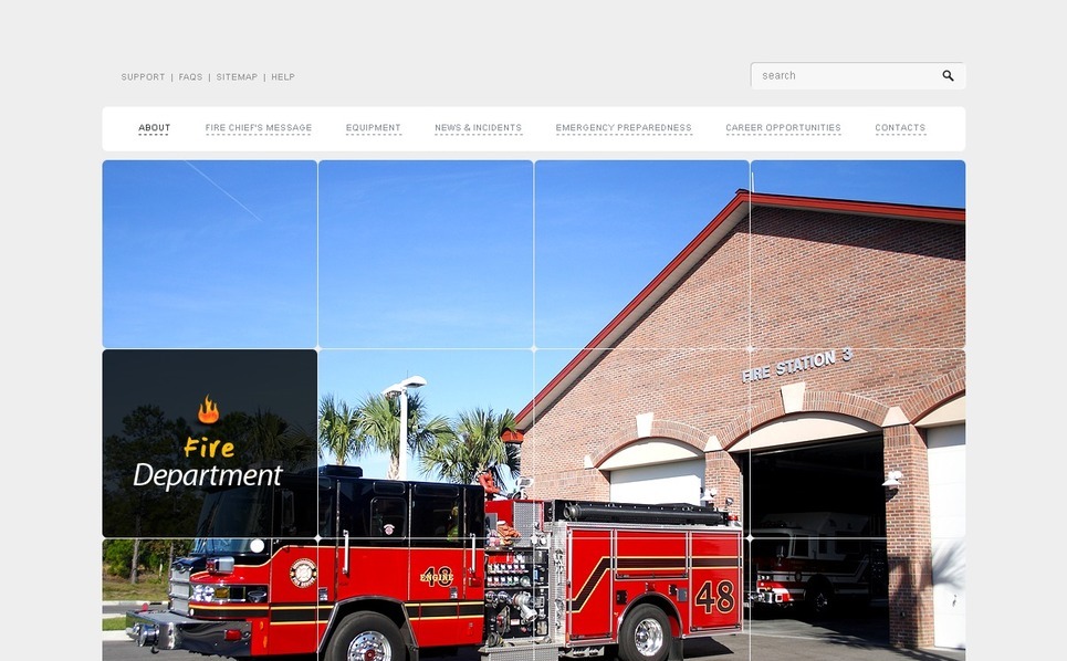 Fire Department Website Templates