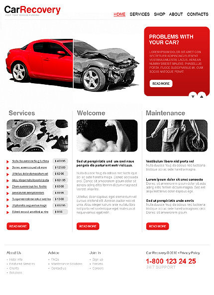 Auto Repair Template
