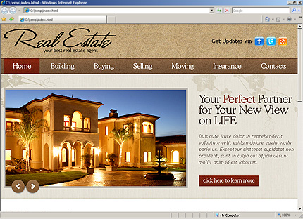 Website Template #31254