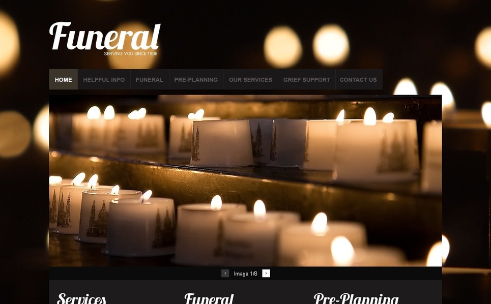 Funeral Services Website Template 31276 Funeral Services Website Template 31276