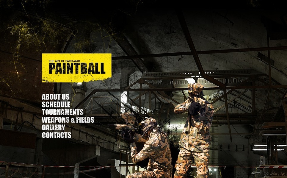 Paintball Flash Template 31293