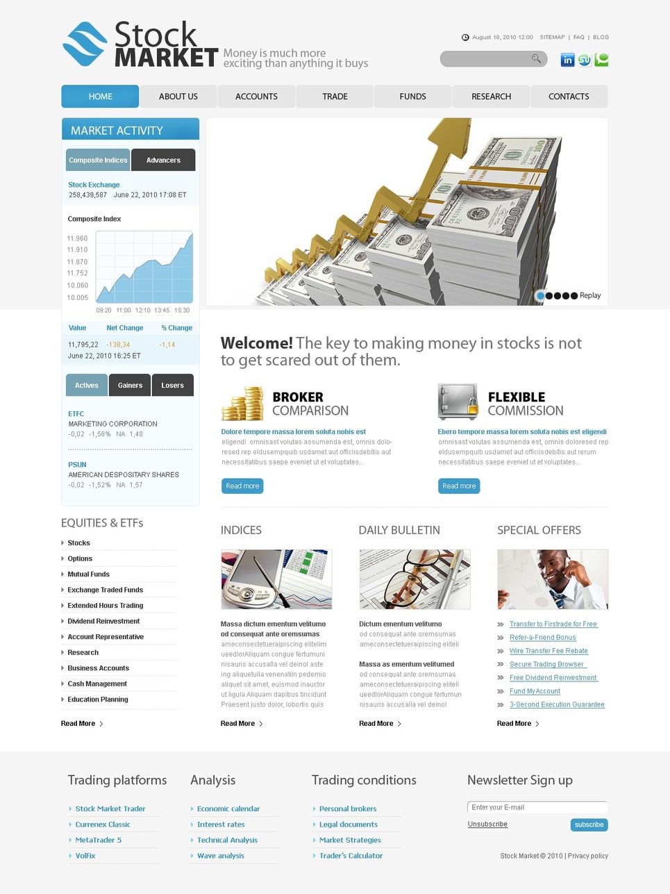Investment Company Website Template Web Design Templates Website Templates Download Stock Market Website Template Free