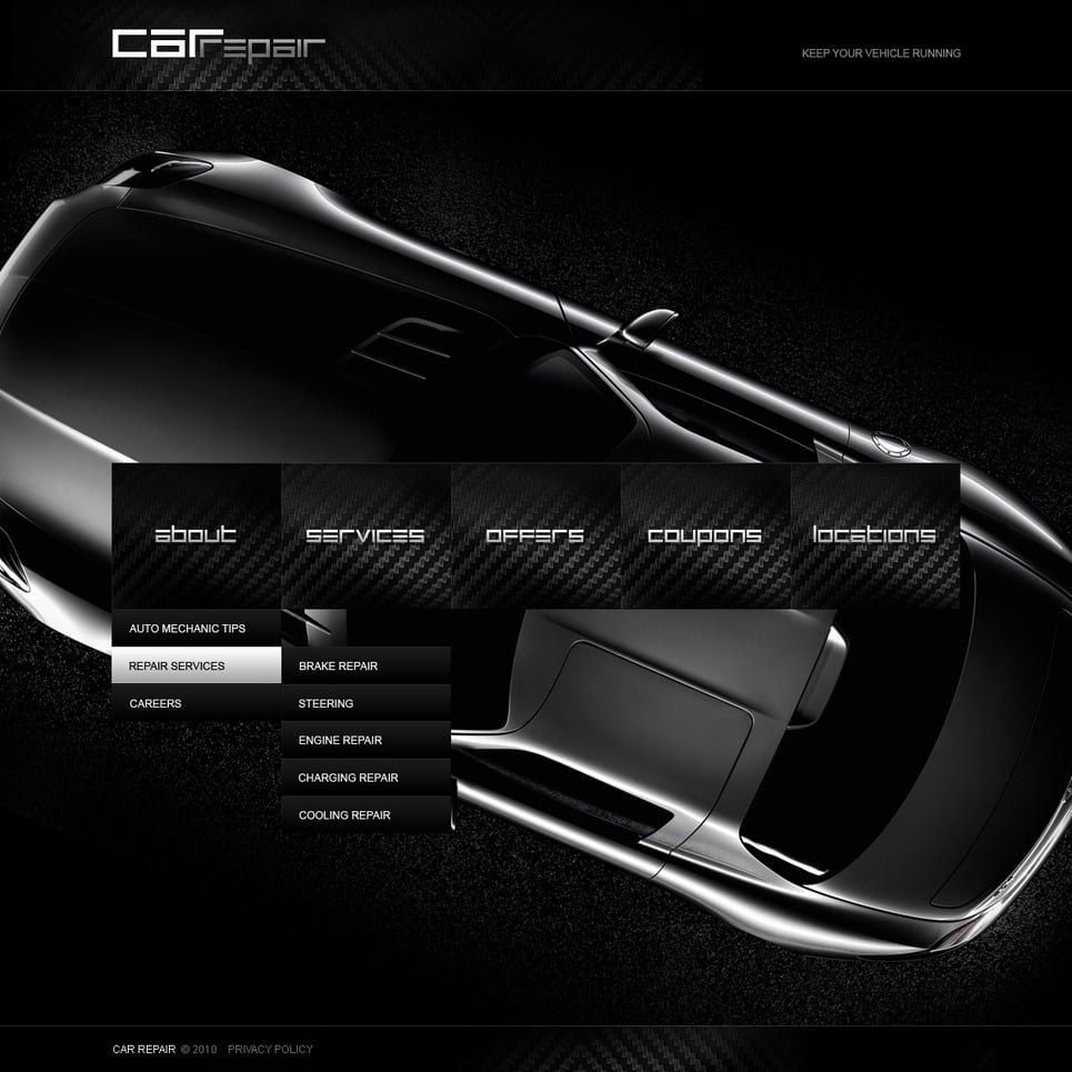 Car Repair Website Template 31758