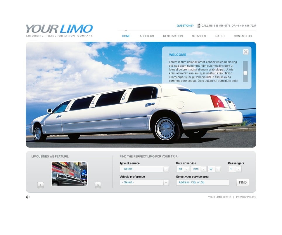 Best Limousine Website Templates