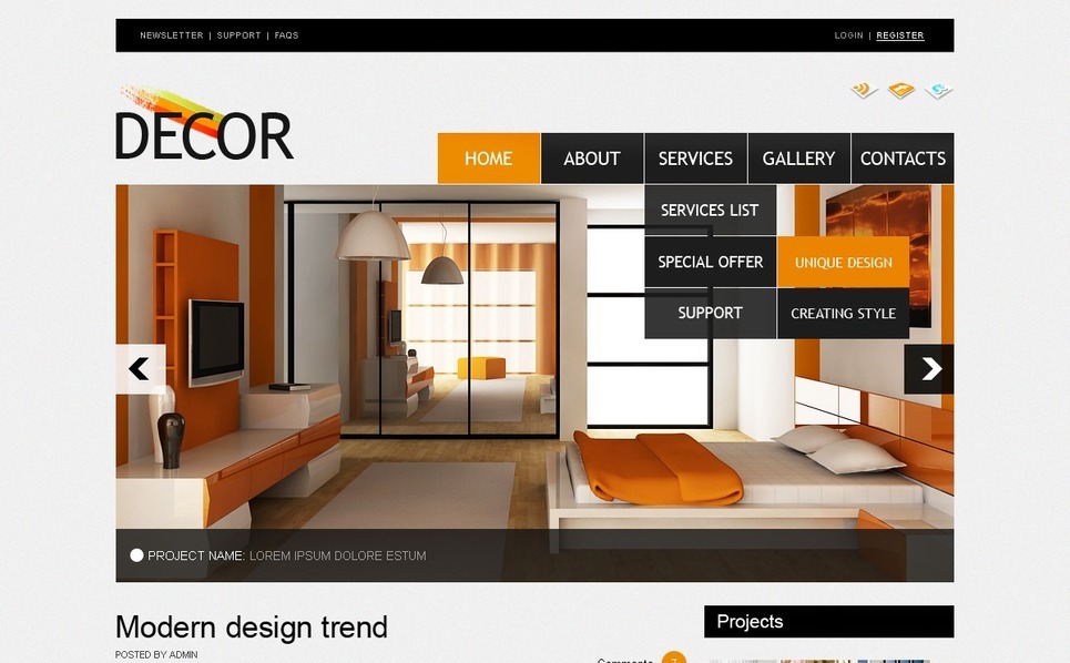 Home Decor WordPress Theme 32121