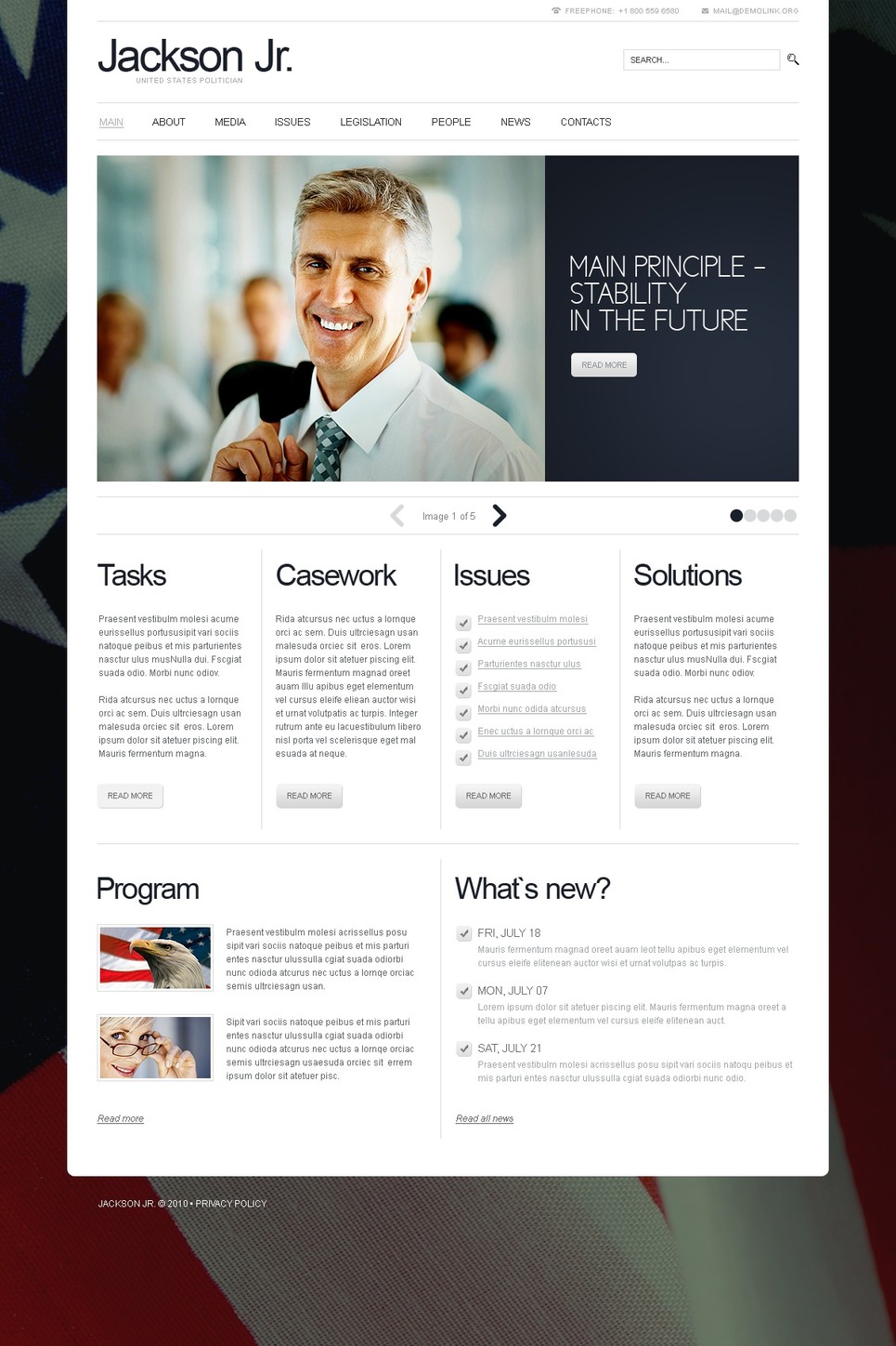 Political Candidate Website Template Web Design Templates Website Templates Download Candidate Website Template