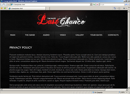 Website Template #32200