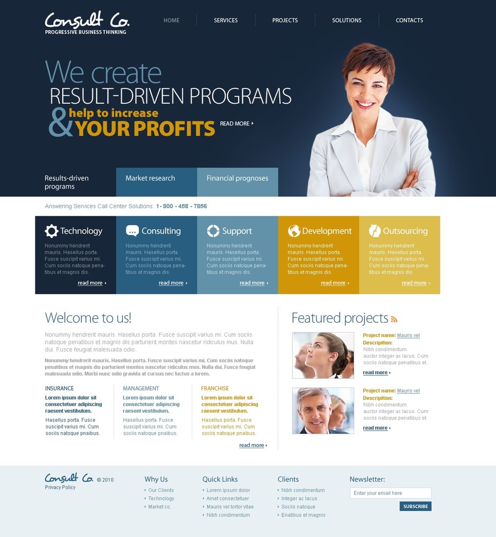 Consulting Website Templates Salesforce