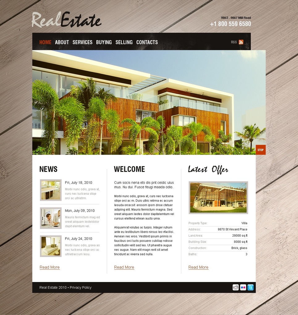 Real Estate Agency Turnkey Website 2.0