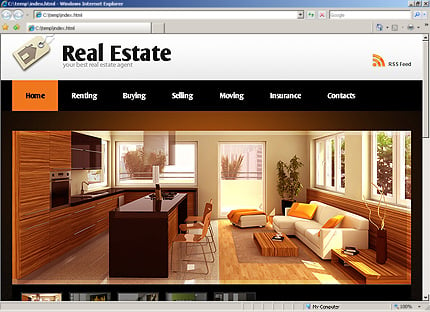 Real Estate Website Templates on Real Estate Website Template  11515