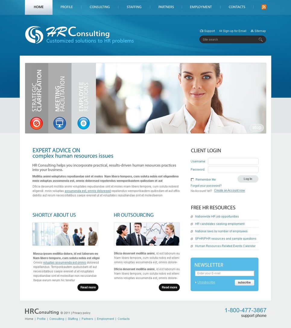 Consulting Website Template 32969