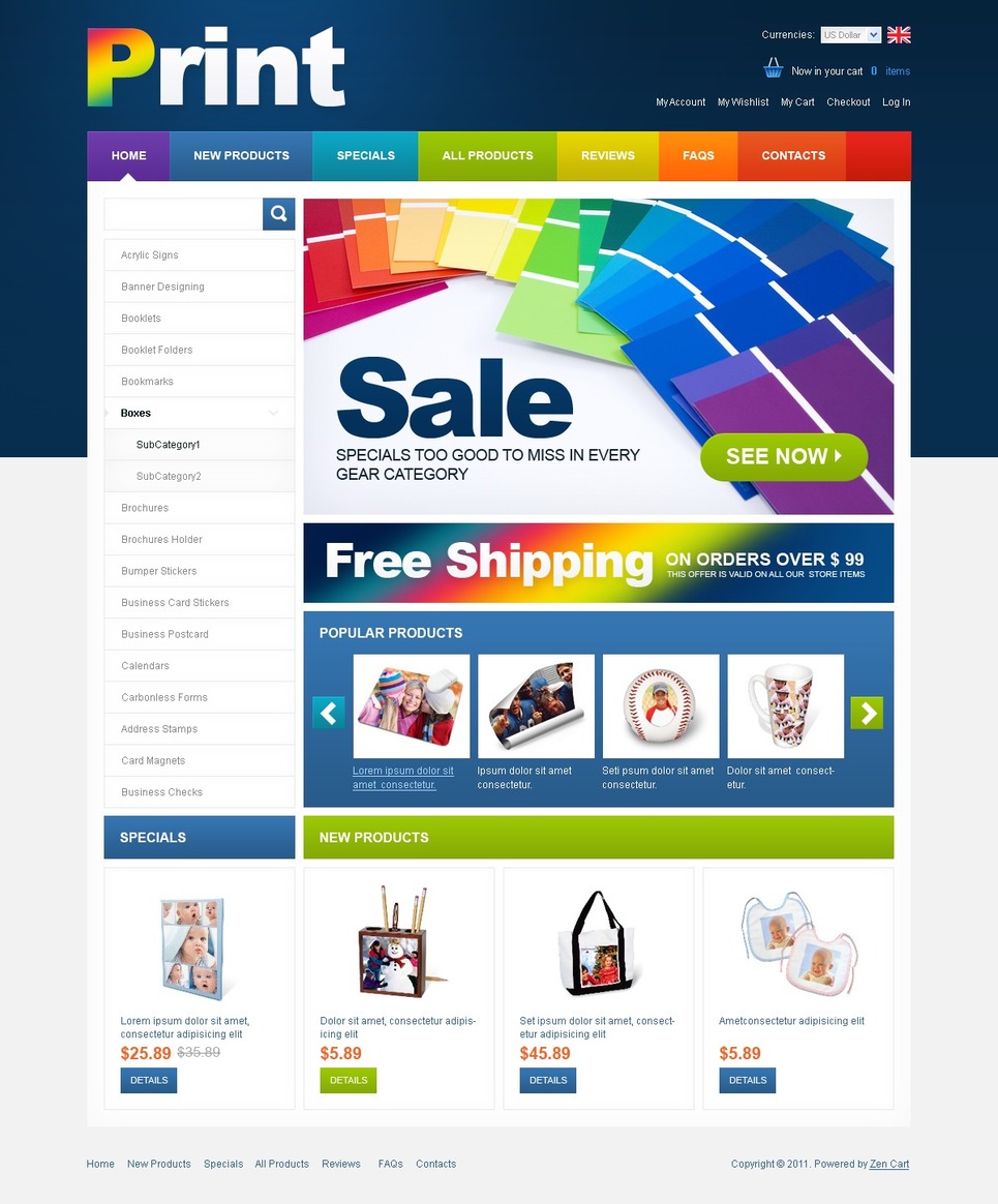 free zencart templates print shop zencart template 33094 free zencart templates print shop zencart template 33094