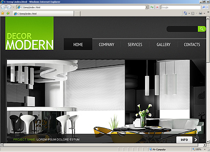 Homepage HTML