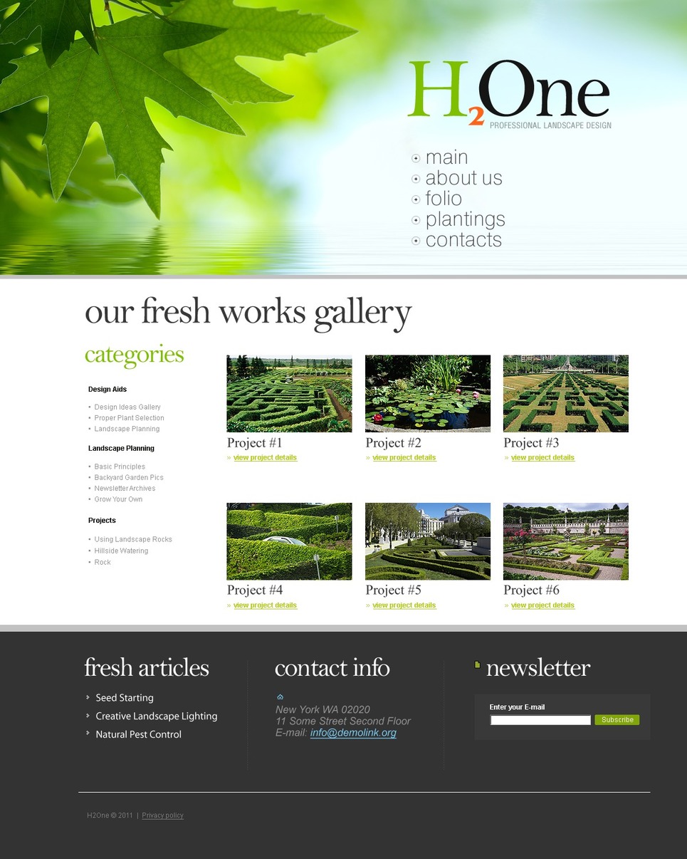 Landscape Design Joomla Template #35202