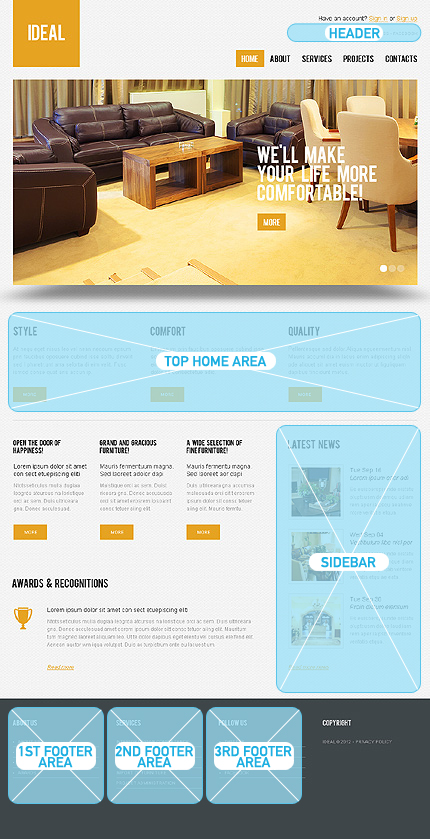 Interior Design WordPress Theme #37132