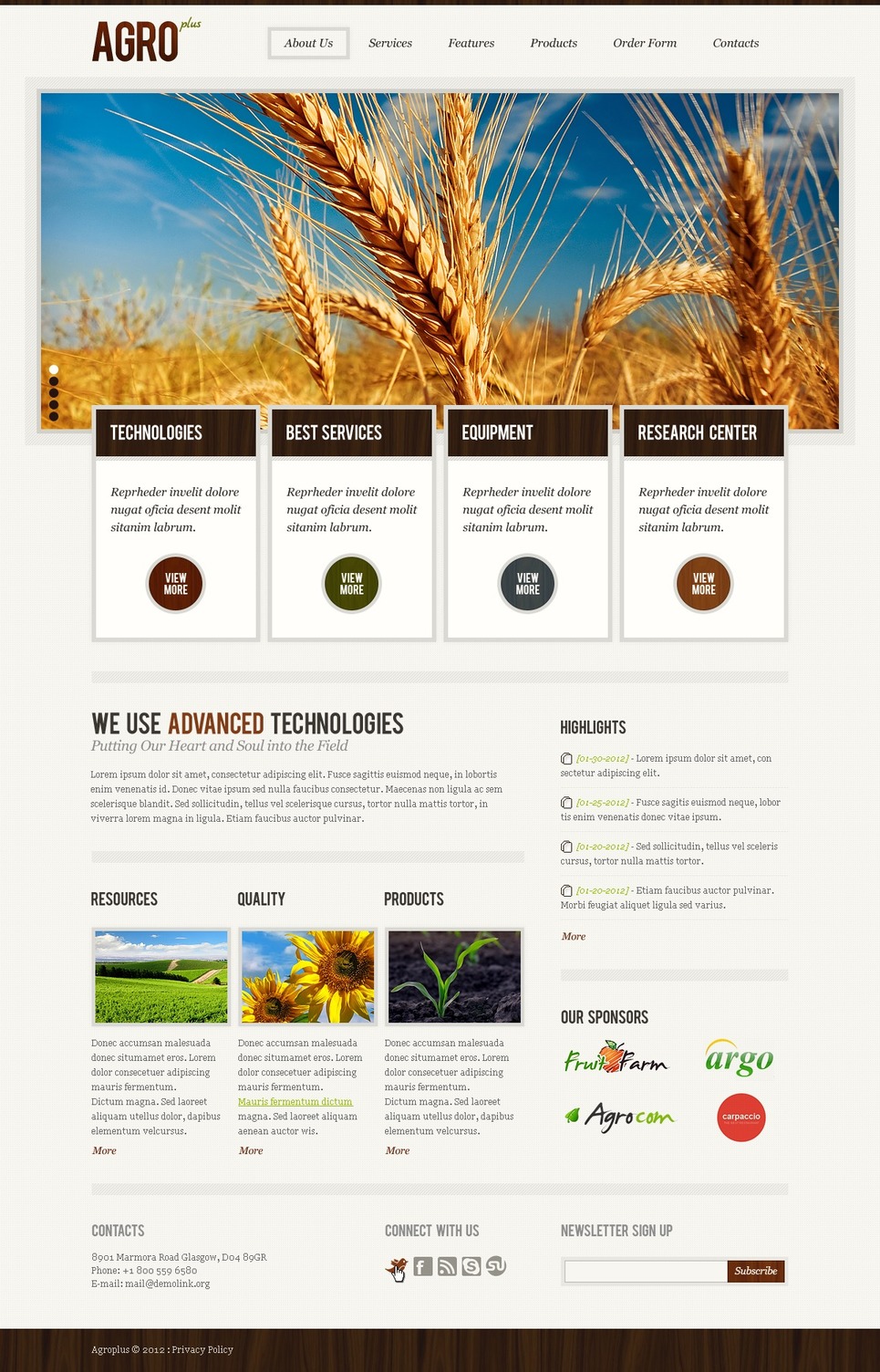 Agriculture Research Center Website Template Web Design Templates Website Templates Download Research Website Template