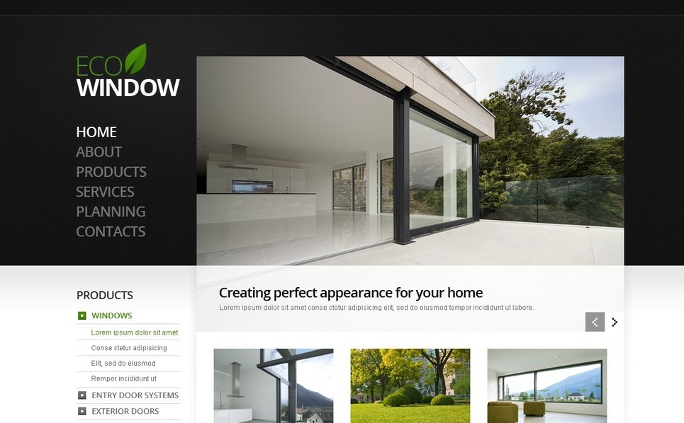 Windows & Doors Website Template 38908