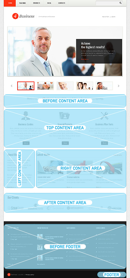 Wordpress Widgets Positions