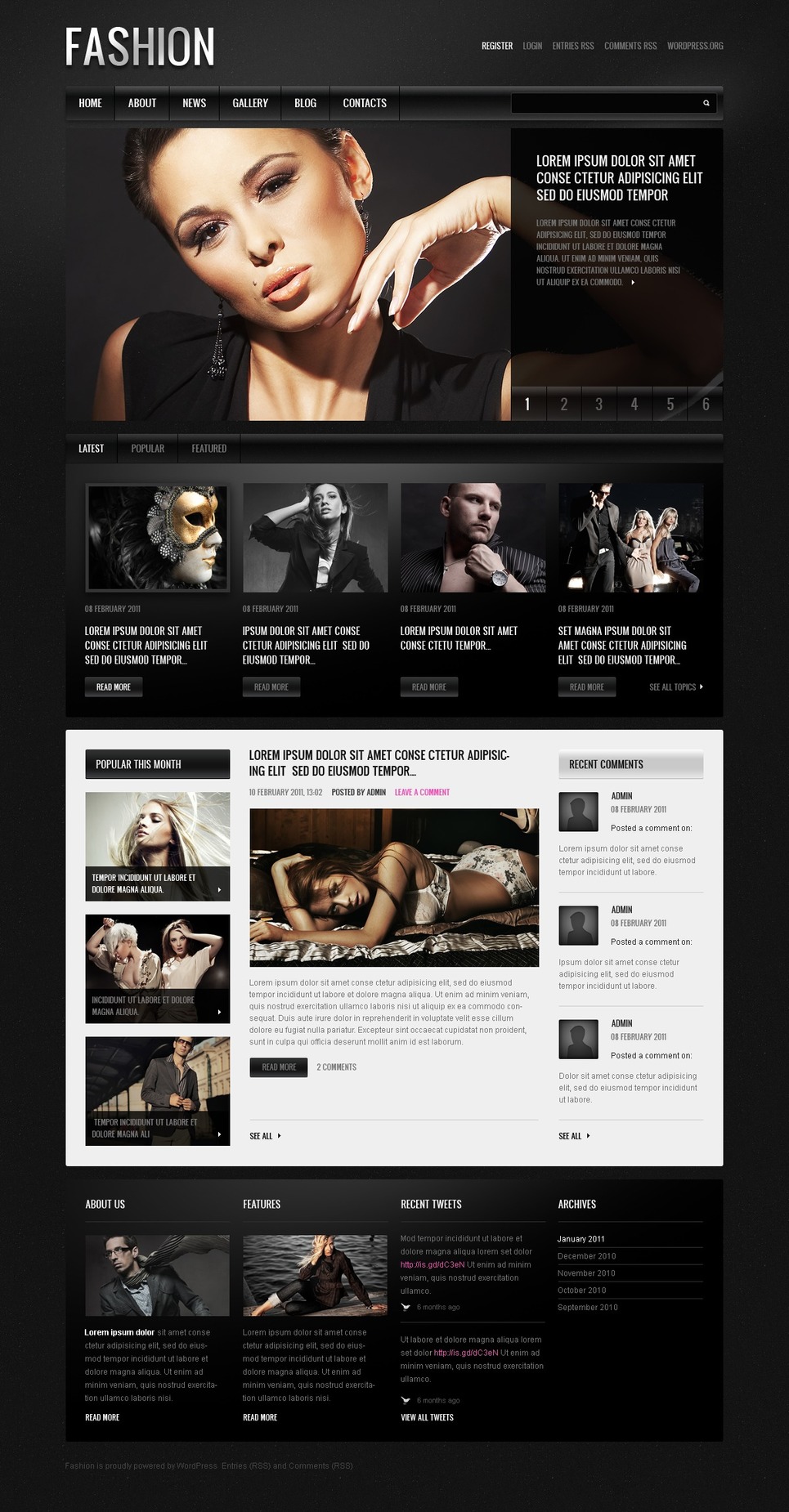 Fashion WordPress Theme