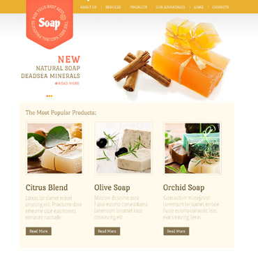 website template cosmetics