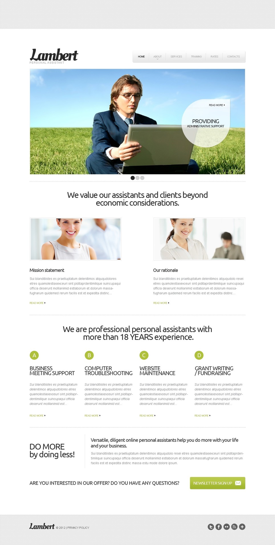 Personal Assistant Business Website Template Web Design Templates Website Templates Download Personal Business Website Templates