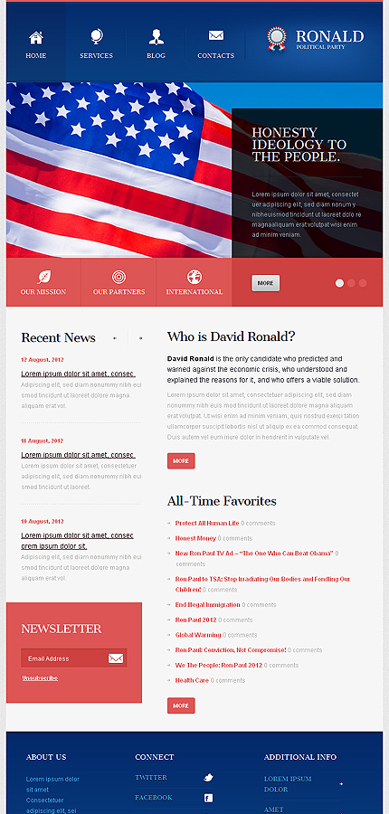 Political Party Responsive Joomla Template Web Design Templates Website Templates Download Political Website Templates