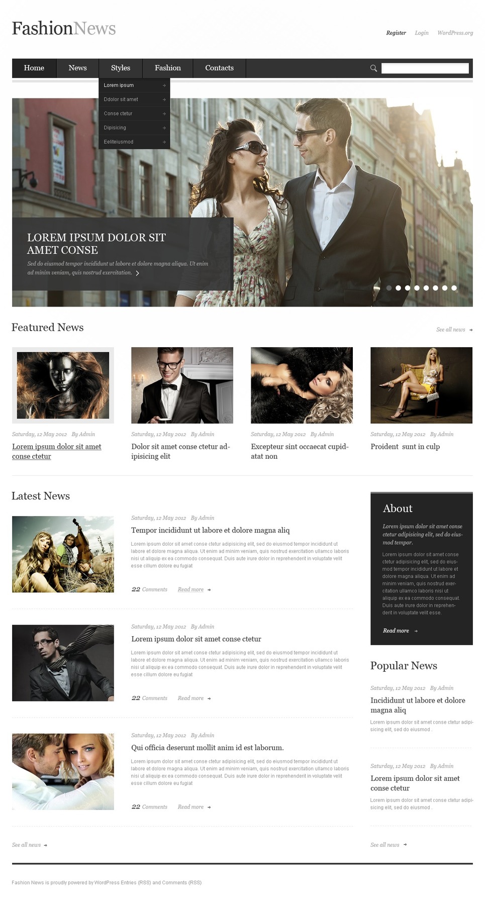 Fashion Responsive WordPress Theme