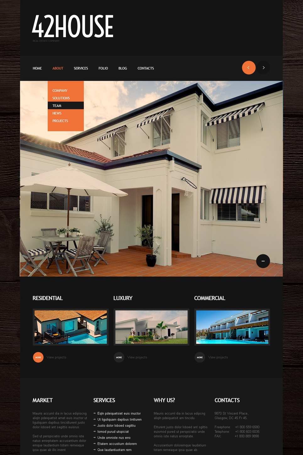 Real Estate Agency Joomla Template 42077
