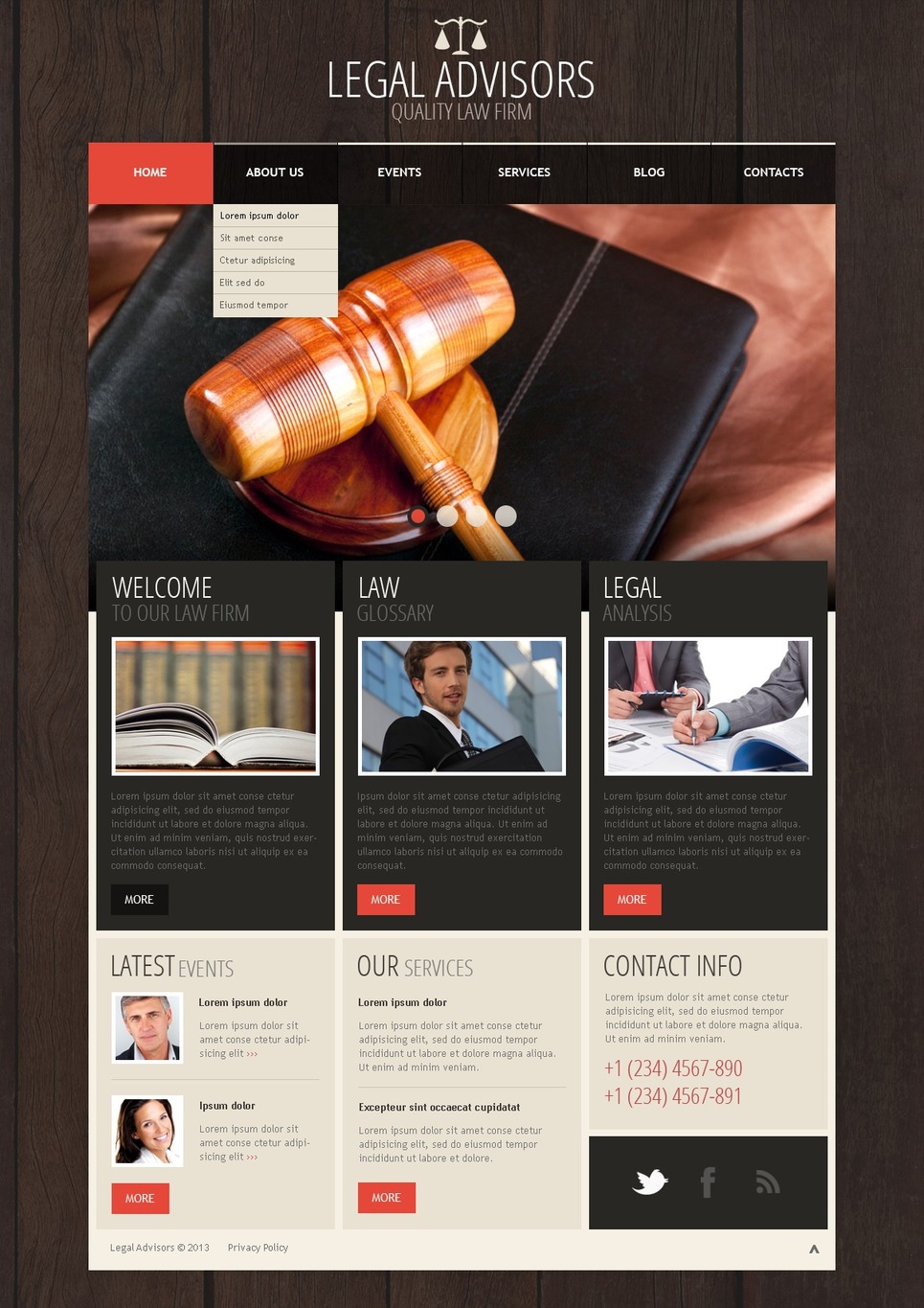 Law Firm WordPress Theme 42253