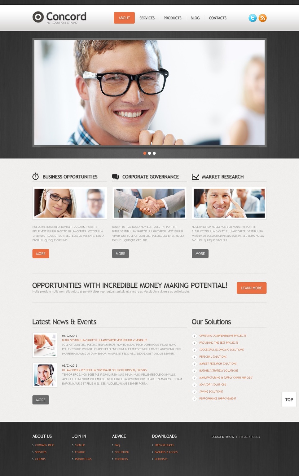 Dynamic Web Page Template Php