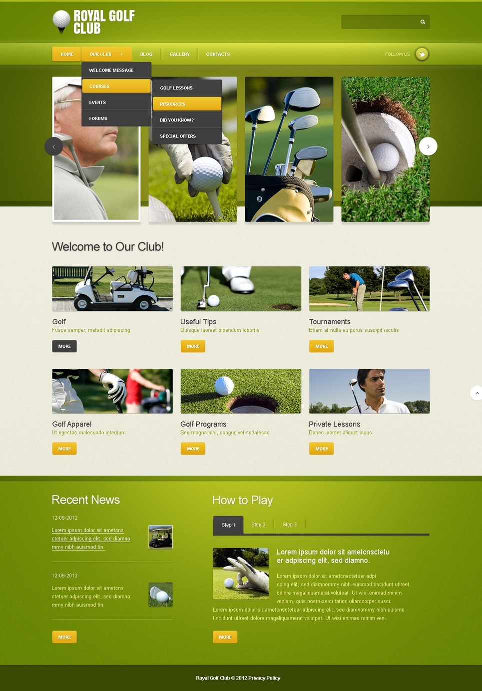 Golf Joomla Template Web Design Templates Website Templates Download Golf Joomla Template 42830 Golf Website Template Free