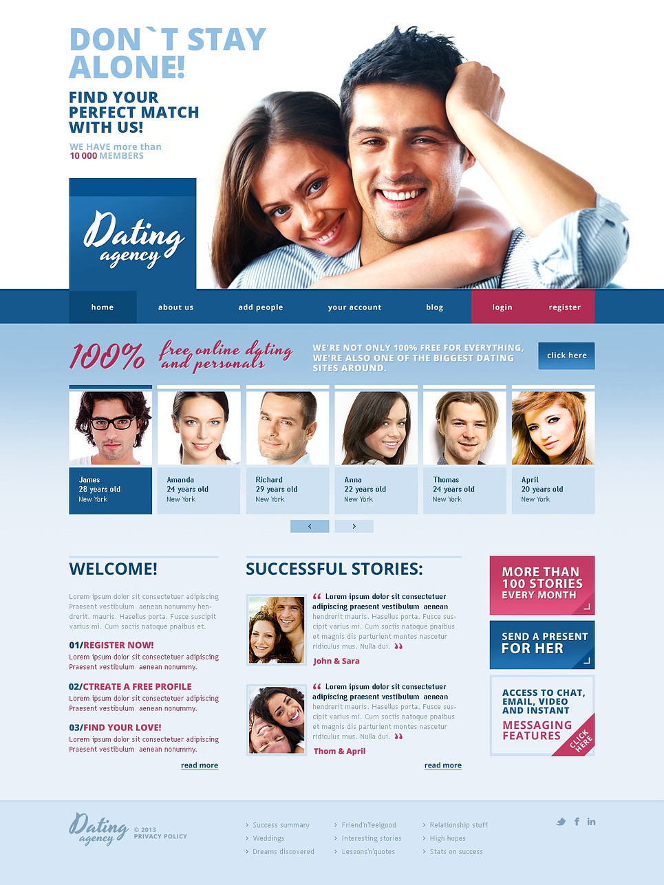 free communication dating site