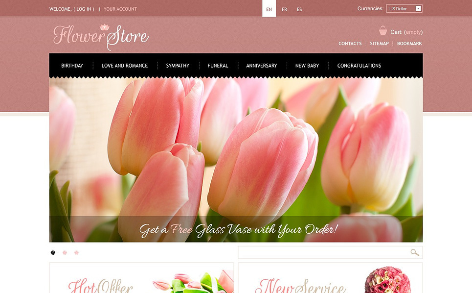 Flowers Store Theme 43860