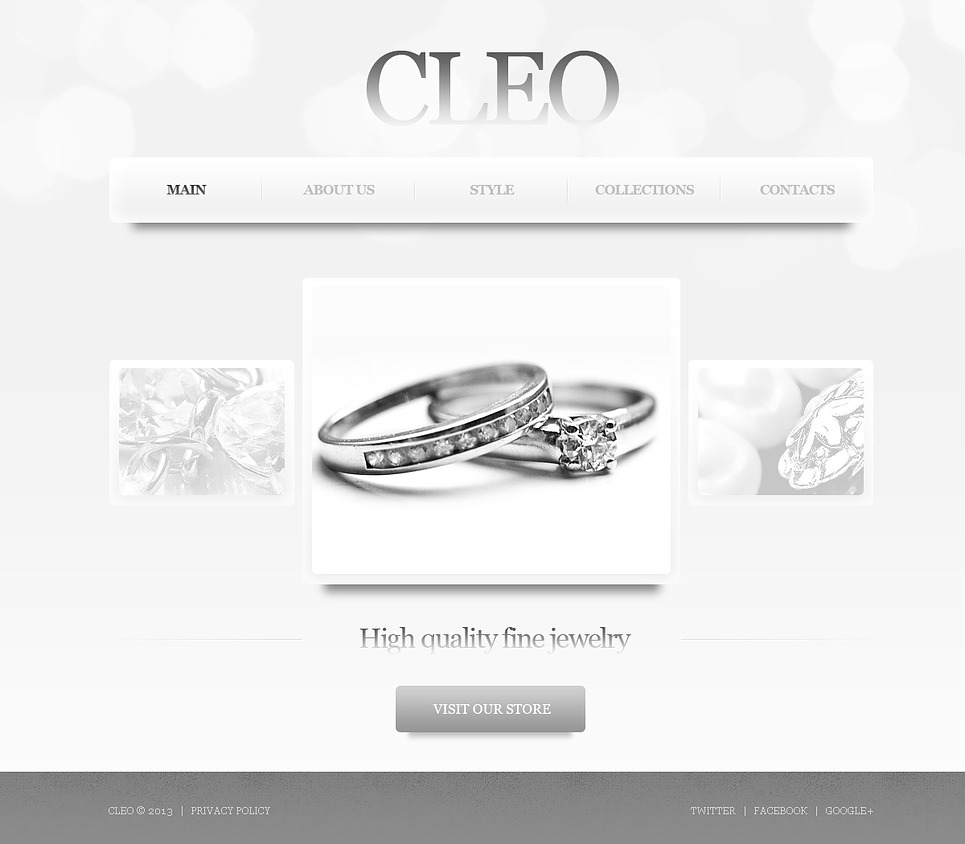 Jewelry Website Template #44312